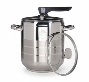 Oala sub presiune, cu capac din sticla, 7l, Grunberg PC7 - Img 3