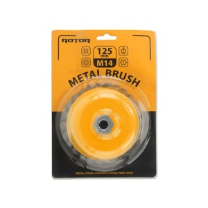 Perie de sarma tip cupa cu noduri rasucite ROTOR 125mm M14 - Img 2