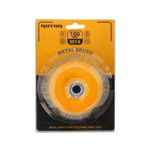 Perie de sarma tip cupa ROTOR 100mm M14 - Img 2