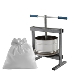 Teasc/Presa struguri Vilen Inox 10 L, cu picioare