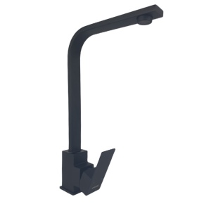 Baterie bucatarie MIXXUS KUB-011 BLACK din otel inoxidabil, Monocomanda, Racorduri incluse - Img 3