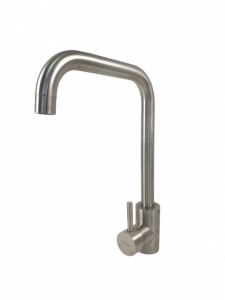 Baterie bucatarie MIXXUS SUS-011-G din otel inoxidabil, Monocomanda, Racorduri incluse - Img 2
