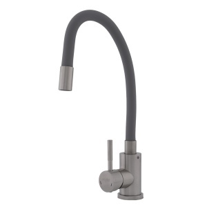 FB-011 Ref Grey – Baterie bucătărie SUS 304 cu pipă flexibilă gri VITAL FLOW