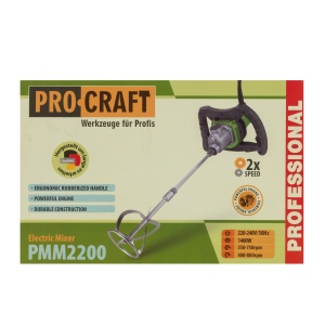 Mixer pentru mortar 1400 W, 800 rot/min, PMM2200 PROCRAFT - Img 2