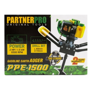 Motoburghiu cu burghiu de 150mm inclus, 1.5Kw, PartnerPro PPE1500 - Img 2