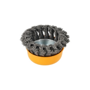 Perie de sarma tip cupa cu noduri rasucite ROTOR 75mm M14 - Img 3