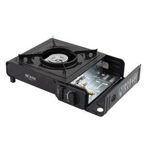 Plita cu un arzator pe gaz Camping BÖHM BG-K-001+L, GPL, 2.3 kW, Racord metalic extern pentru furtun de gaz - Img 5