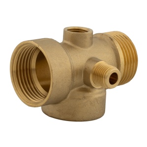Teu de lagatura din alama cu 5 cai 7cm 170g, Elefant - Img 2