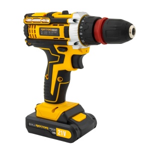 Trusa autofiletanta pe acumulator 21V ROTOR RCD21 + biti, 1350 RPM, Brushless - Img 2