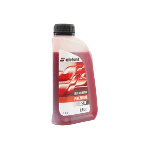 ULEI PREMIUM , AMESTEC 2T ,ROSU , 0.5L Elefant - Img 2