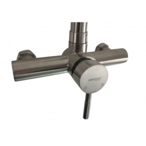 Coloana de dus Mixxus EKA-003-J, 120 cm baterie si para, monocomanda, furtun flexibil - Img 2