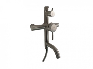 Coloana de dus Mixxus SUS-009-J, 120 cm baterie si para, monocomanda, furtun flexibil - Img 2