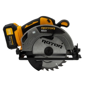 Fierastrau circular pe acumulator ROTOR RSC21, 21V/ 3Ah, 1000 W, 4300 rot/min, Brushless - Img 2