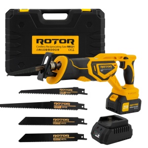 Fierastrau tip sabie cu acumulator ROTOR RBS21, 21 V/3 Ah, 750 W, 2900 rot/min - Img 1