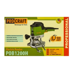 Freza lemn PROCRAFT POB1200H , 1200 W , 16,000-30,000 RPM - Img 2
