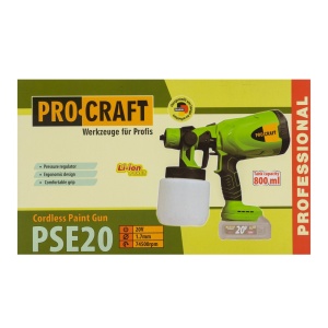 Pistol de vopsit cu acumulator 800W PROCRAFT PSE20 - Img 2
