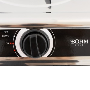 Plită cu două arzătoare și aprindere electrică BÖHM BG-MG-002C Chrome - Img 4
