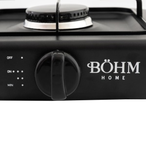 Plită cu un arzător pe gaz BÖHM BG-2811-B Negru - Img 5
