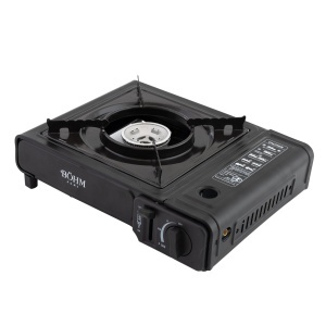 Plita cu un arzator pe gaz Camping BÖHM BG-K-001+L, GPL, 2.3 kW, Racord metalic extern pentru furtun de gaz - Img 2