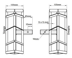 Set roti metalice 300x135 cu manicot, 23 de axe, Elefant - Img 8