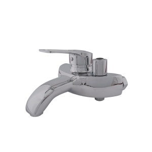 WAVE Z 09 – Baterie cadă monocomandă din zinc cu pară de duș FLOW