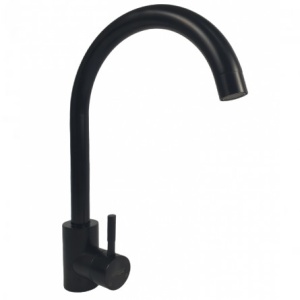Baterie bucatarie MIXXUS SUS-011 BLACK din otel inoxidabil, Monocomanda, Racorduri incluse - Img 3