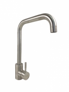 Baterie bucatarie MIXXUS SUS-011-G din otel inoxidabil, Monocomanda, Racorduri incluse - Img 1