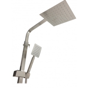 Coloana de dus Mixxus AMA-009-J, 120 cm baterie si para, monocomanda, furtun flexibil - Img 3
