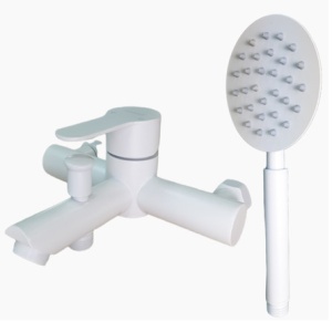 MIXXUS DAX-009 WHITE EURO baterie baie din otel inoxidabil - Img 2