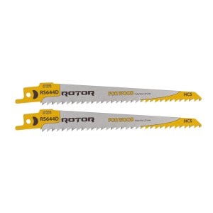 Panza fierastrau sabie pentru Lemn 152x19x1,27 mm Set 2 buc ROTOR RS644D