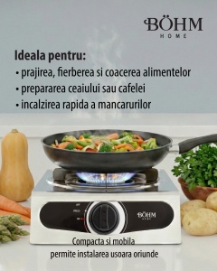 Plită cu un arzător și aprindere electrică BÖHM BG-MG-001C - Img 7