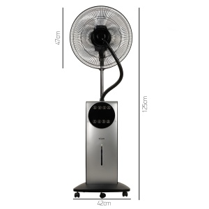 Ventilator cu Pulverizare Apă și Umidificare 16" BÖHM BSP40-ED, 90 W - Img 2