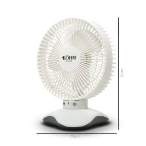 Ventilator de Birou 6" cu USB BÖHM BP2306,Număr viteze 3, Unghi de înclinare 60° - Img 2