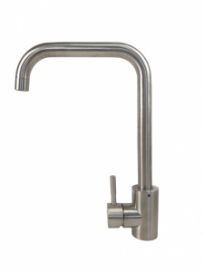 Baterie bucatarie MIXXUS SUS-011-G din otel inoxidabil, Monocomanda, Racorduri incluse - Img 3