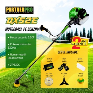 Motocoasa pe benzina PARTNER PRO DX52E 5.5 CP , 2T , 9000 rpm - Img 1