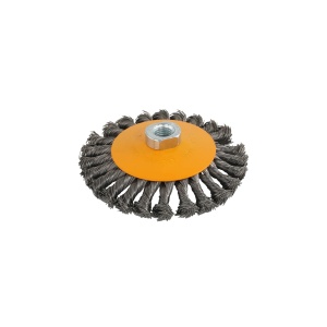 Perie de sarma conica cu noduri ROTOR 125mm M14