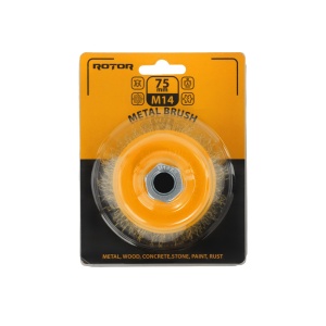 Perie de sarma tip cupa ROTOR 75mm M14 - Img 2