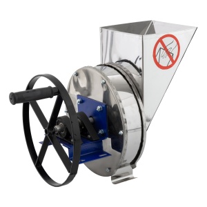 Razatoare fructe manuala, fulie atasare motor, Complet Inox Vinita, 200 kg/h - Img 3