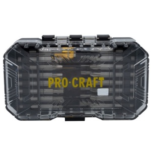 Set biti PROCRAFT BS-37 , 37 piese , biti , adaptoare priza ,chei cu piulita - Img 3
