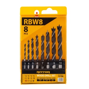Set burghie pentru lemn, 8 piese ROTOR RBW8 - Img 2