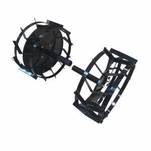 Set roti metalice 470x195 cu manicot, diametru ax 33mm, Elefant - Img 1