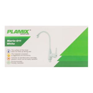 Baterie bucatarie din plastic PLAMIX Mario-011 White - Img 5
