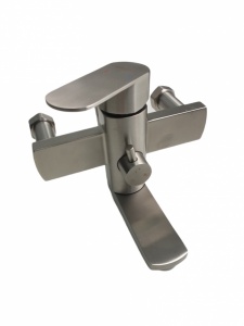 Coloana de dus Mixxus AVA-009-J, 120 cm baterie si para, monocomanda, furtun flexibil - Img 2