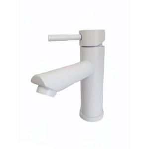 MIXXUS SUS-001-A WHITE baterie lavoar cu gura scurta din otel inoxidabil - Img 2