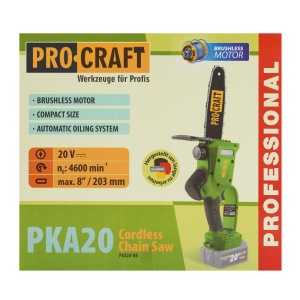 Motofierastrau cu acumulator Procraft PKA20, Li-ion, 20 V, 4.0 Ah, 4600 rotatii, Brushless, Lama 24 cm - Img 11