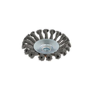 Perie de sarma conica cu noduri ROTOR 115mm M14 - Img 3