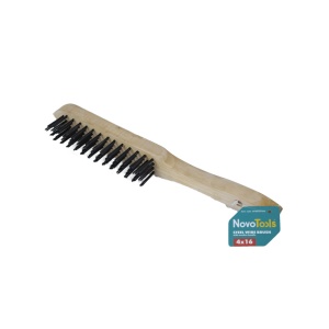 Perie sarma manuala din lemn 16x4 cm NovoTools - Img 2