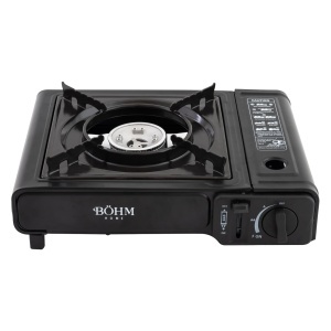 Plita cu un arzator pe gaz Camping BÖHM BG-K-001+L, GPL, 2.3 kW, Racord metalic extern pentru furtun de gaz - Img 3