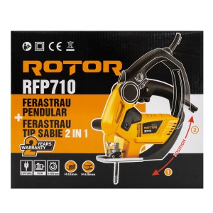 RFP710 ROTOR Fierastrau pendularfierastrau tip sabie 2in1 - Img 2