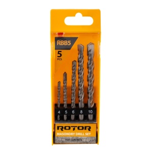 Set burghie pentru beton, 5 piese ROTOR RBB5 - Img 2
